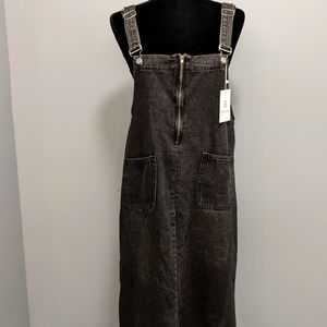 NWT Flygo Faded Black Skirt Overalls XS